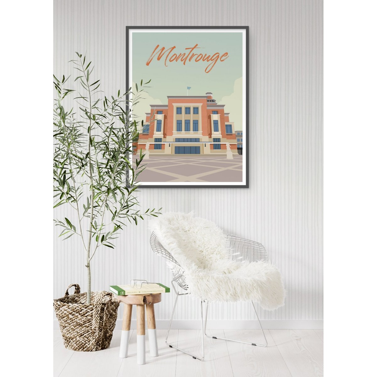 Poster ville Montrouge blanc, L'AFFICHERIE