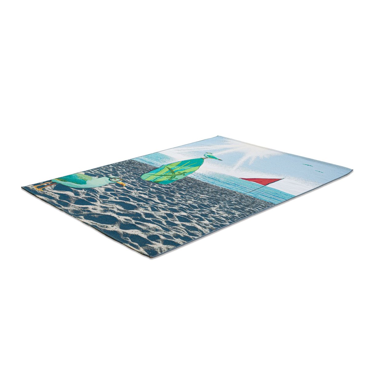 Tapis d'été pour l'intérieur et l'extérieur - RANTUM BEACH multicolore, THEKO