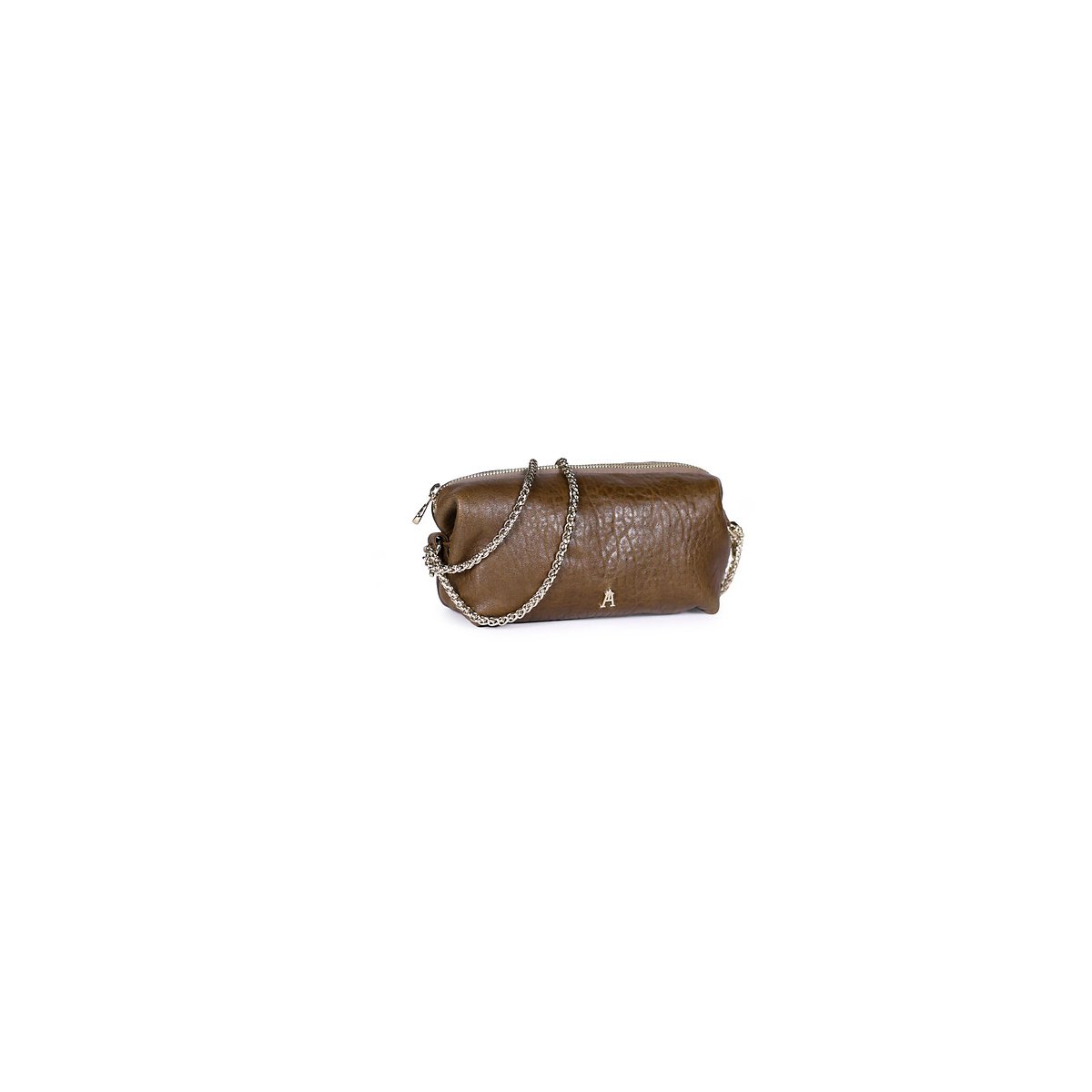 Sac pochette en cuir, NUAGE marron, CRAIE STUDIO