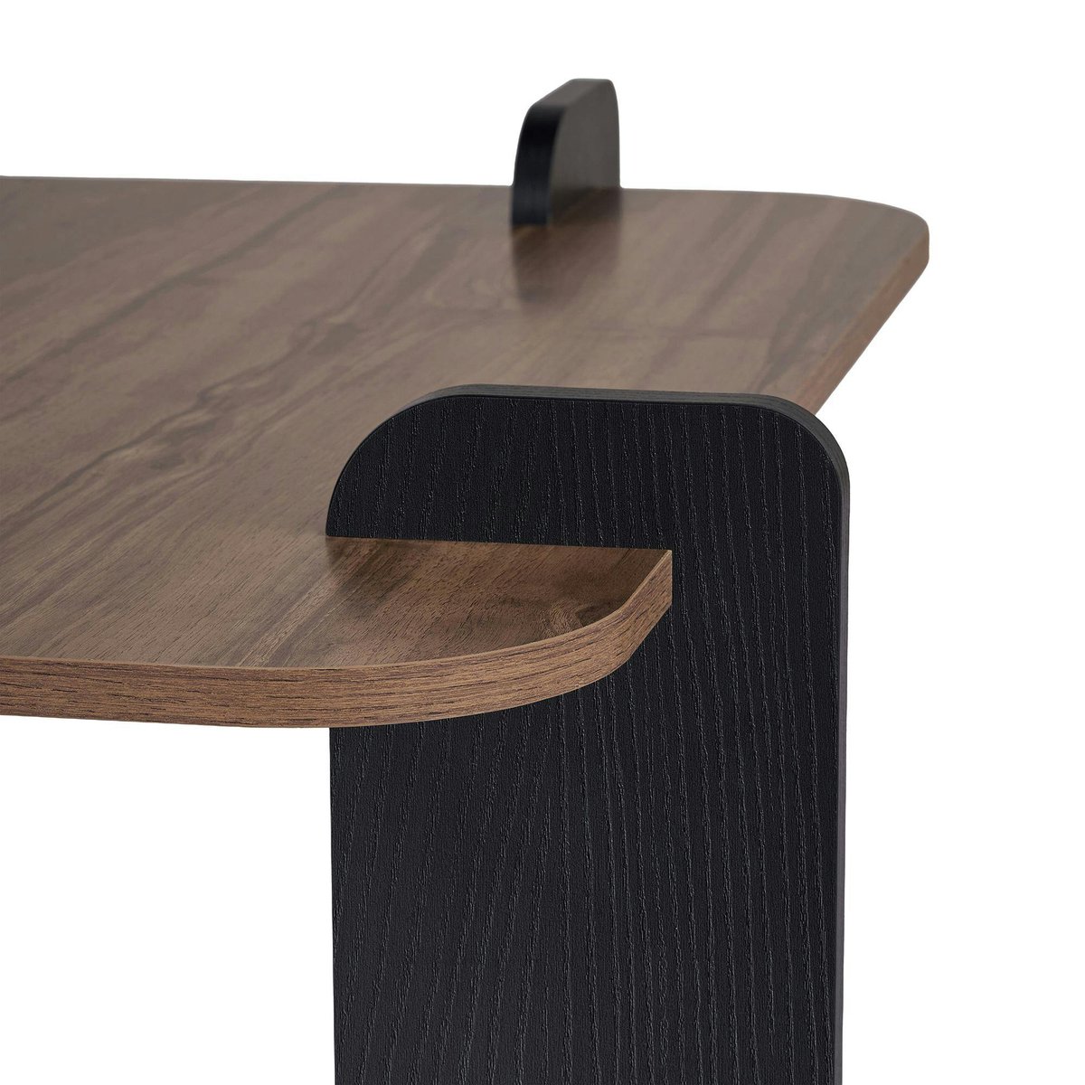 Table basse carrée en bois design MARFA noyer, PIER IMPORT