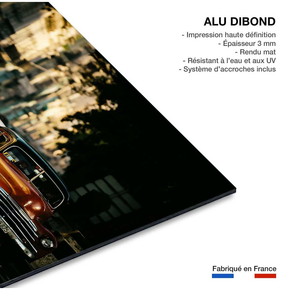 Tableau taxi tableau alu dibond, HEXOA