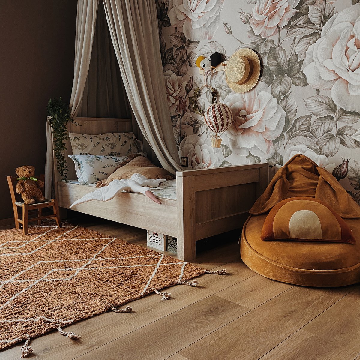 Tapis coton berbère LÄSSA caramel, NATTIOT