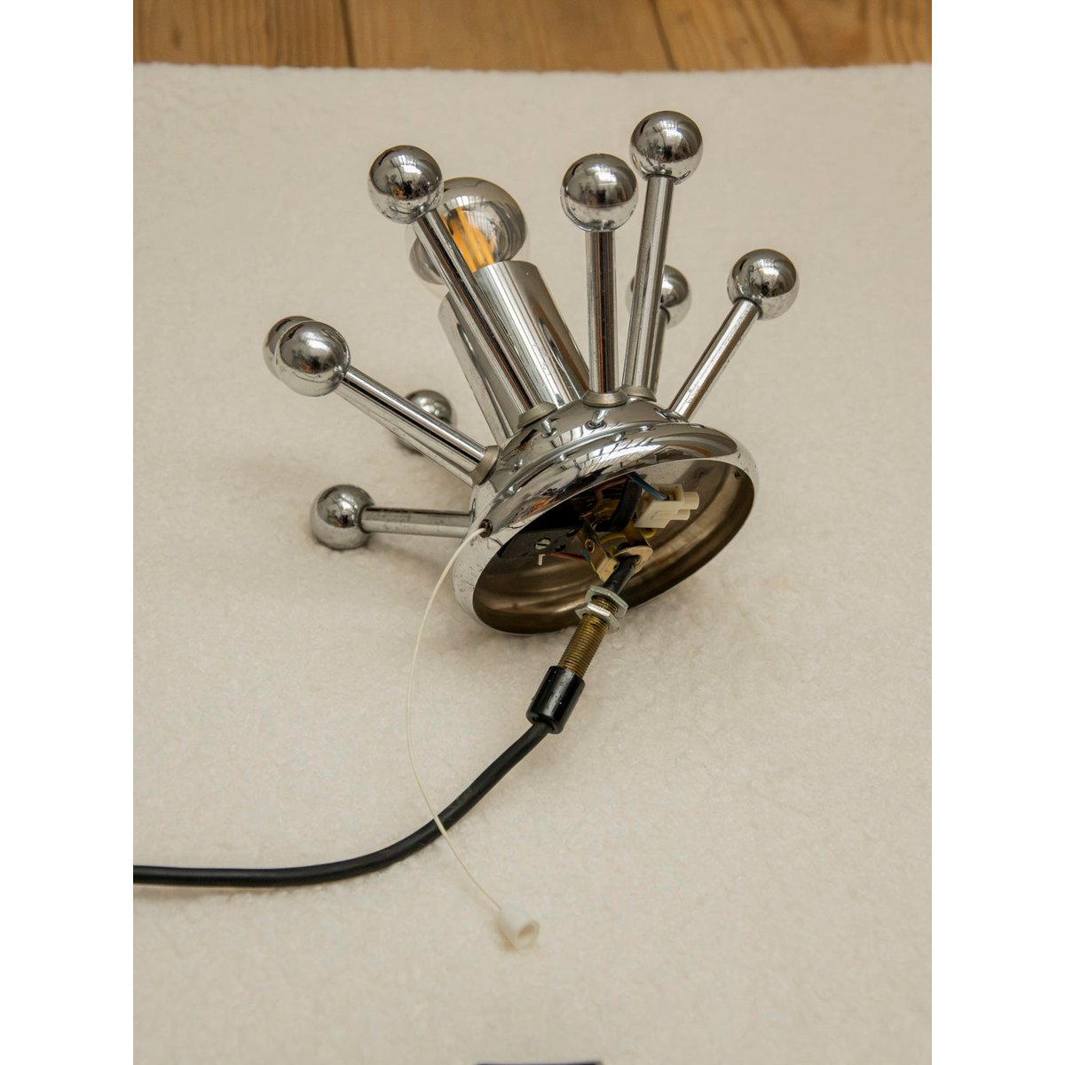 Applique murale en inox Suzette N°251 - Bon état métal, DEBONGOUT