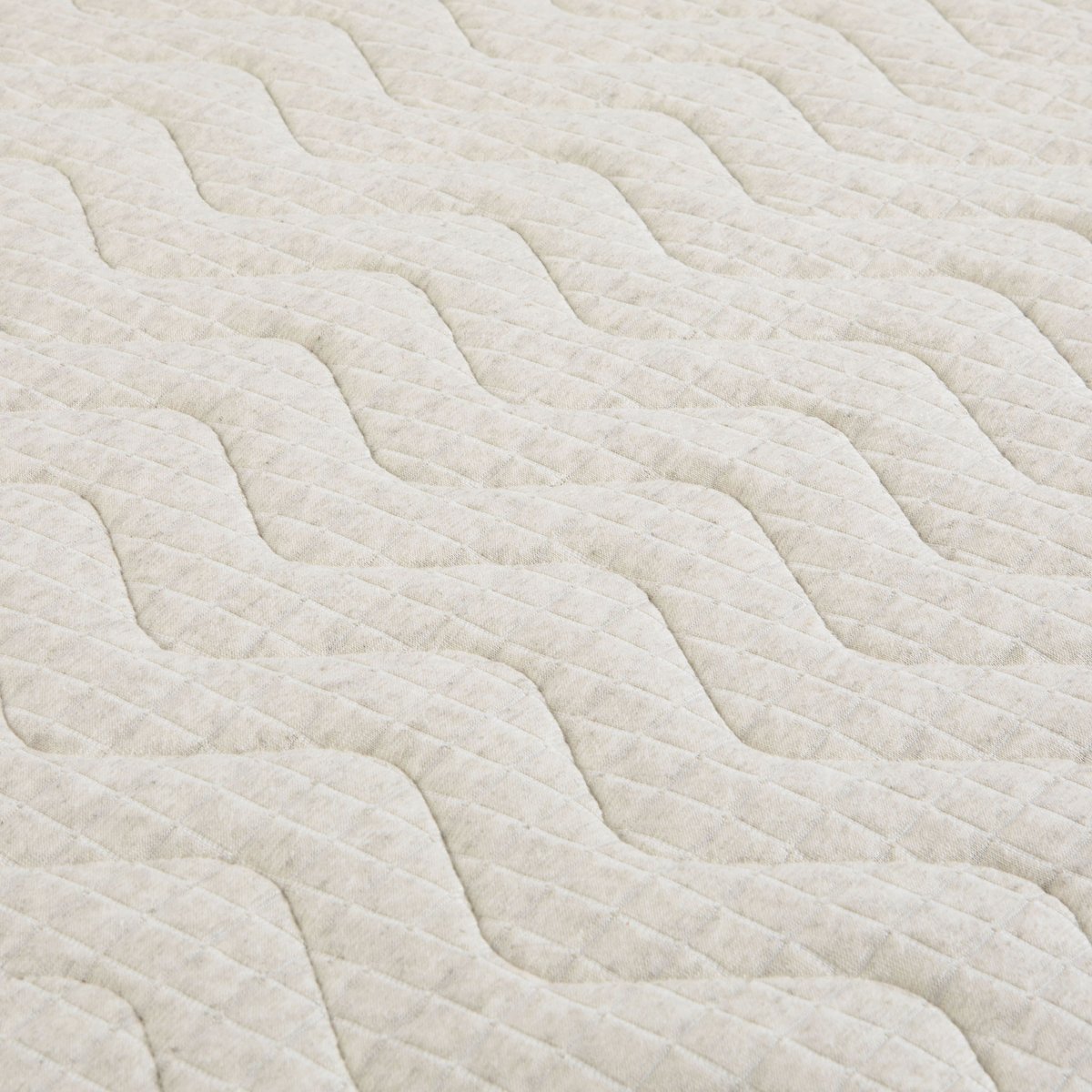 Matelas éco-responsable ressorts et latex naturel Aube 600 ecru, SOMEO