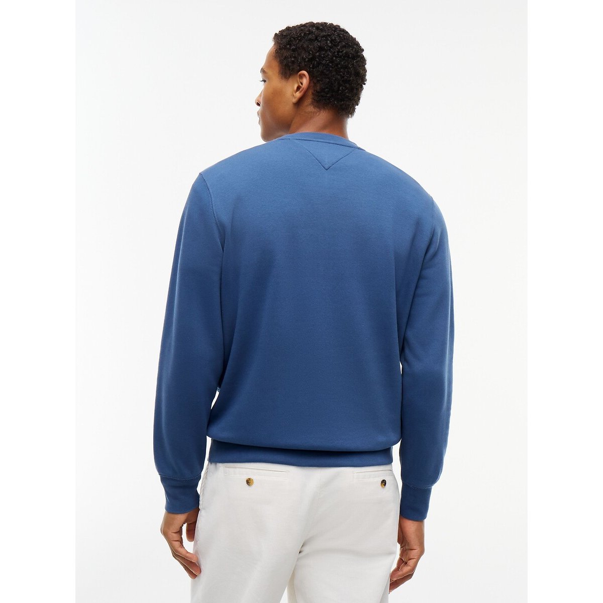 Felpa collo alto cerniera Tommy Logo blu oltremare, TOMMY HILFIGER