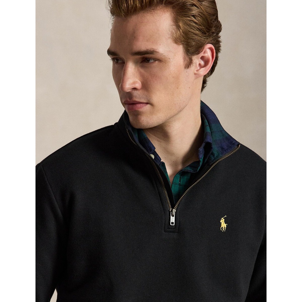 Sweat demi-zippé noir, POLO RALPH LAUREN