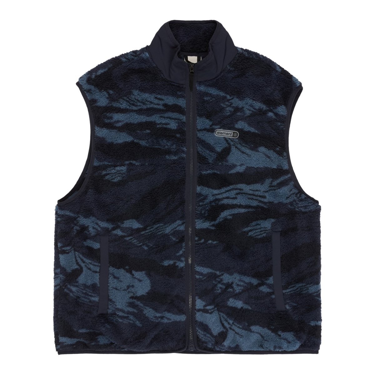 Veste sans manches en polaire CLASSIC SHERPA bleu spirit camo blue, ELEMENT