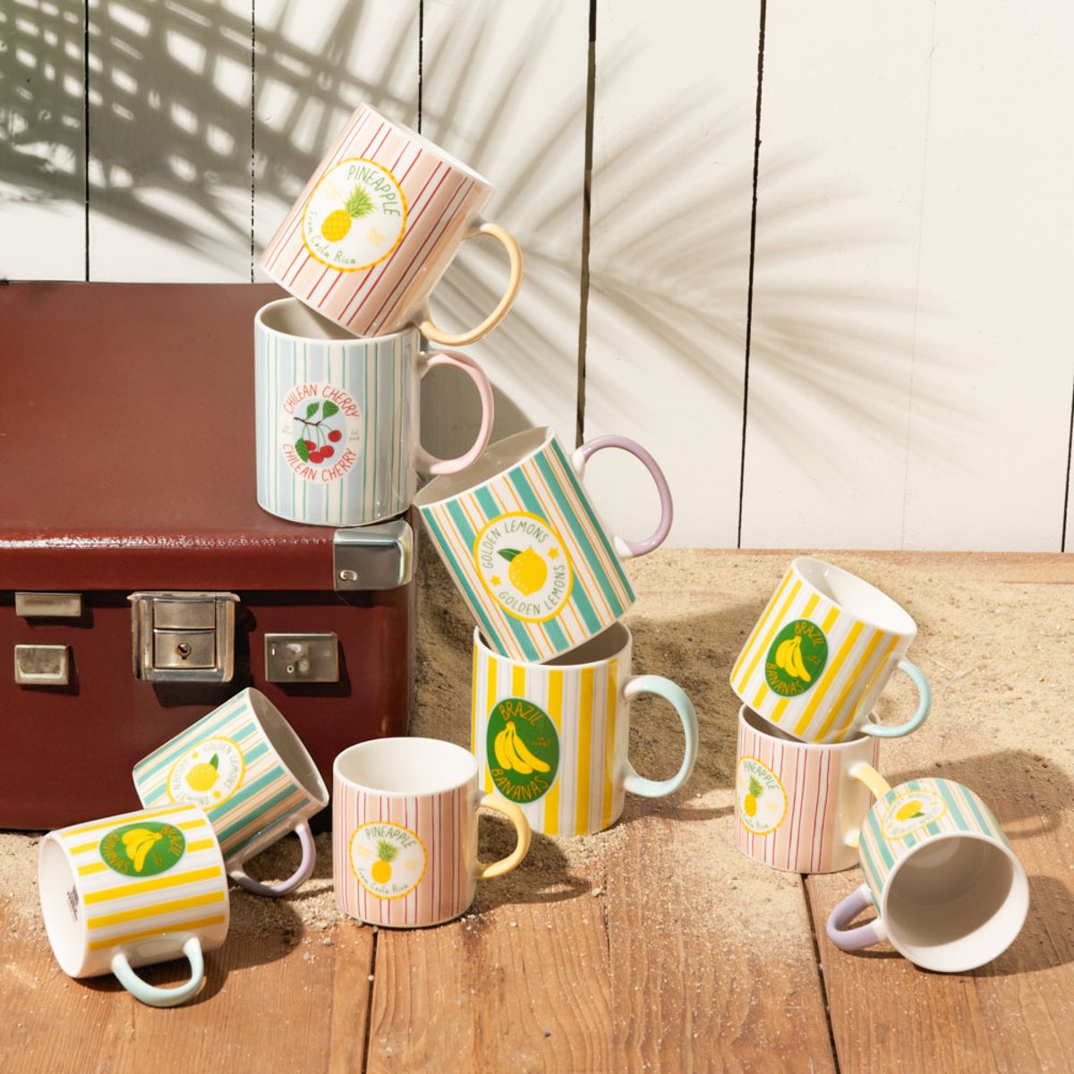 Coffret de 4 mugs Baya 34 cl - BAYA multicolore, TABLE PASSION