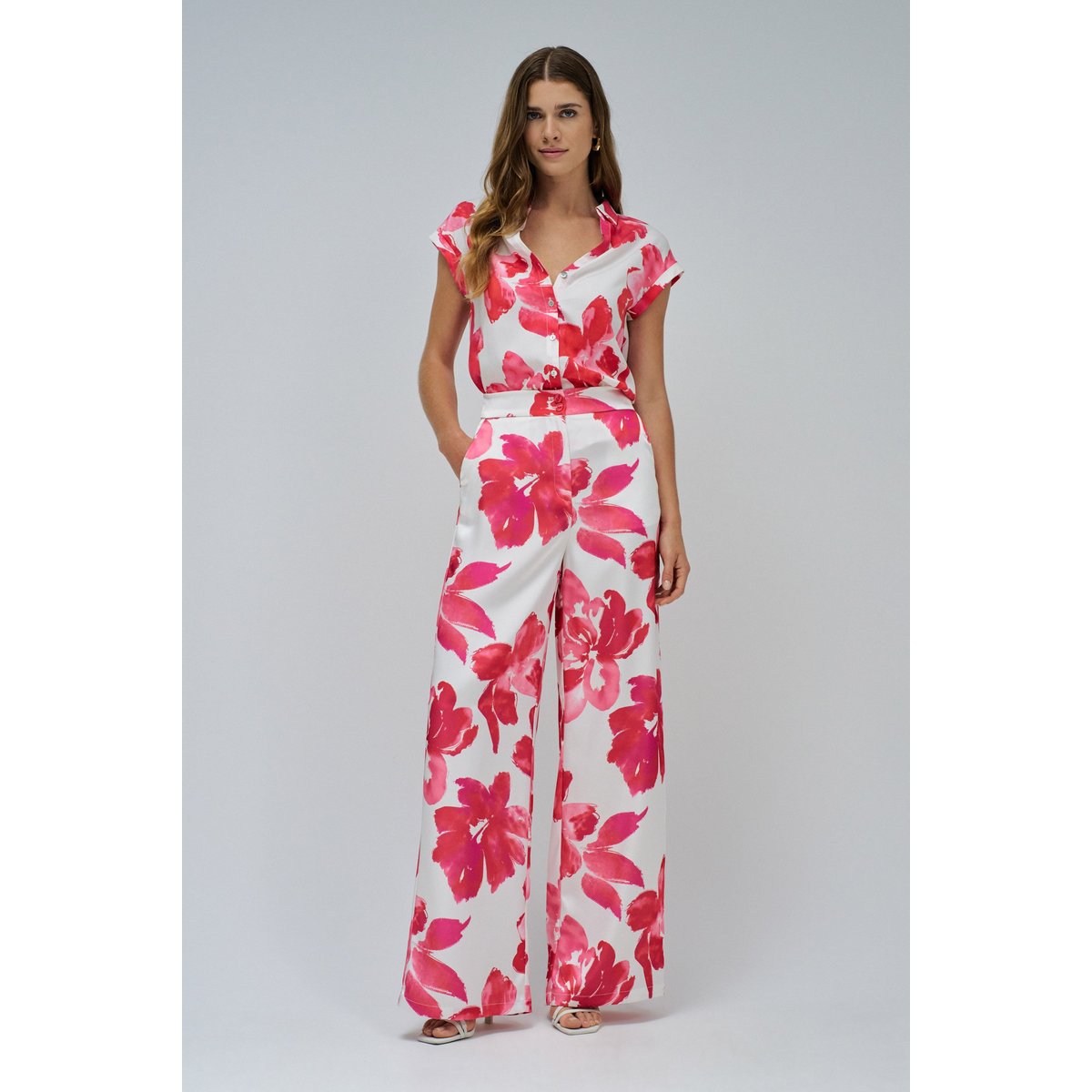 HAUT AVEC MOTIF FLORAL rouge, SALSA JEANS