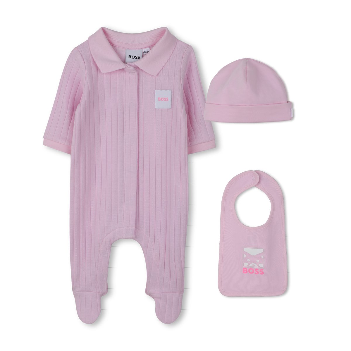 Ensemble pyjama, bavoir et bonnet festival bloom, BOSS KIDSWEAR