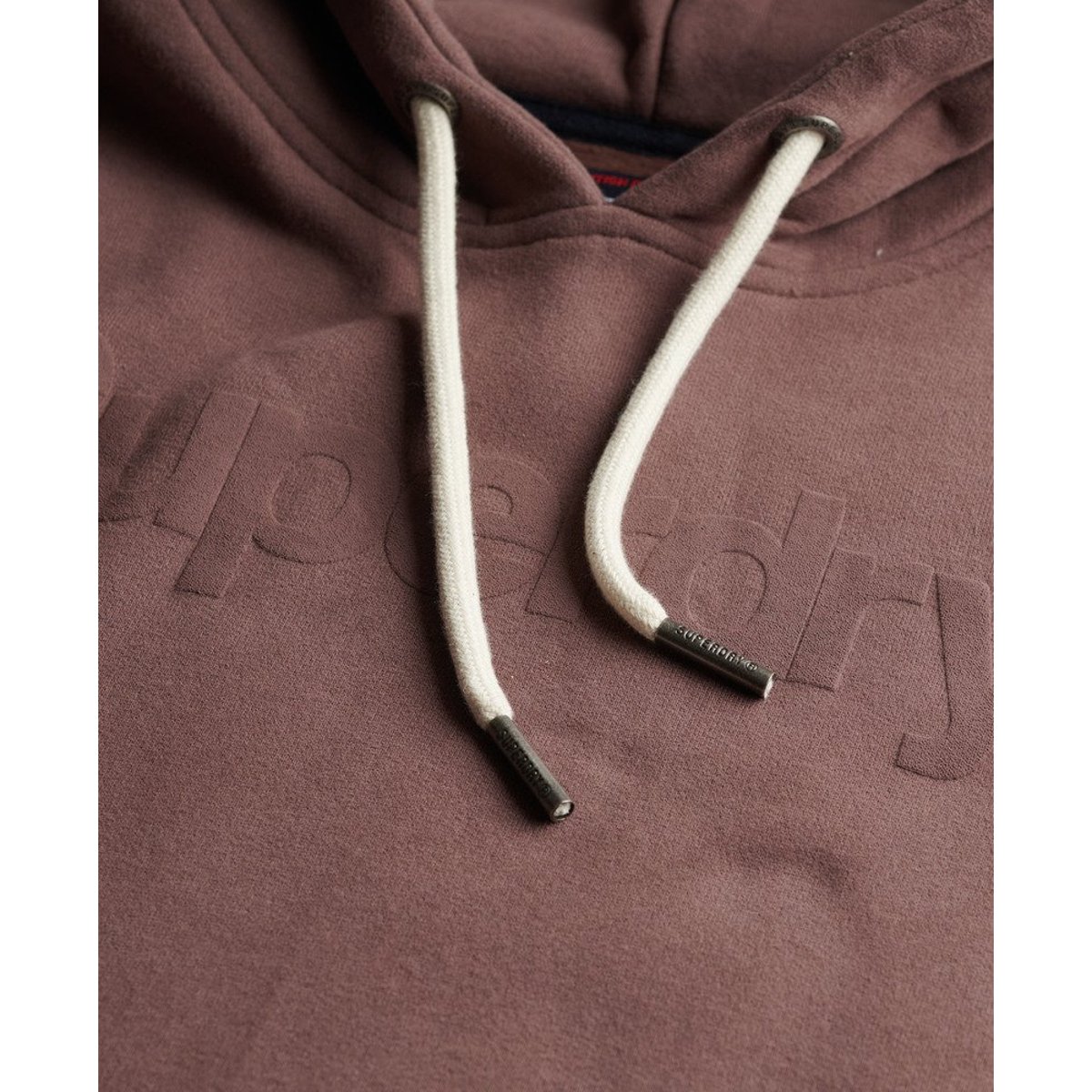 Sweat à capuche Tonal Core marron rôti français, SUPERDRY