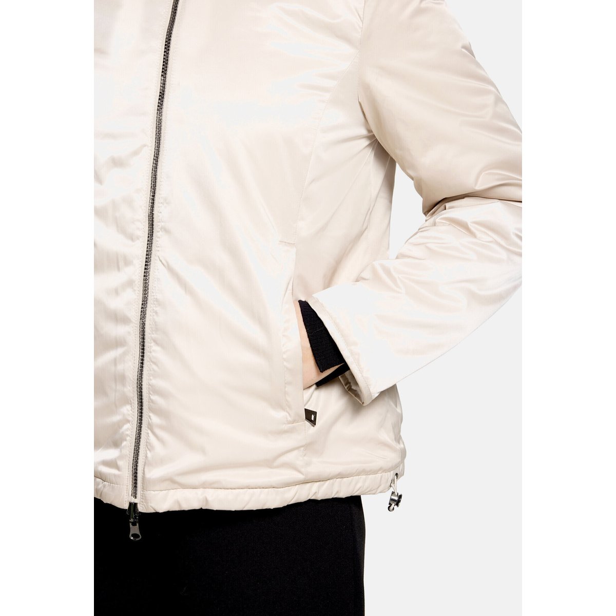 Veste réversible à capuche silky beige, BETTY BARCLAY