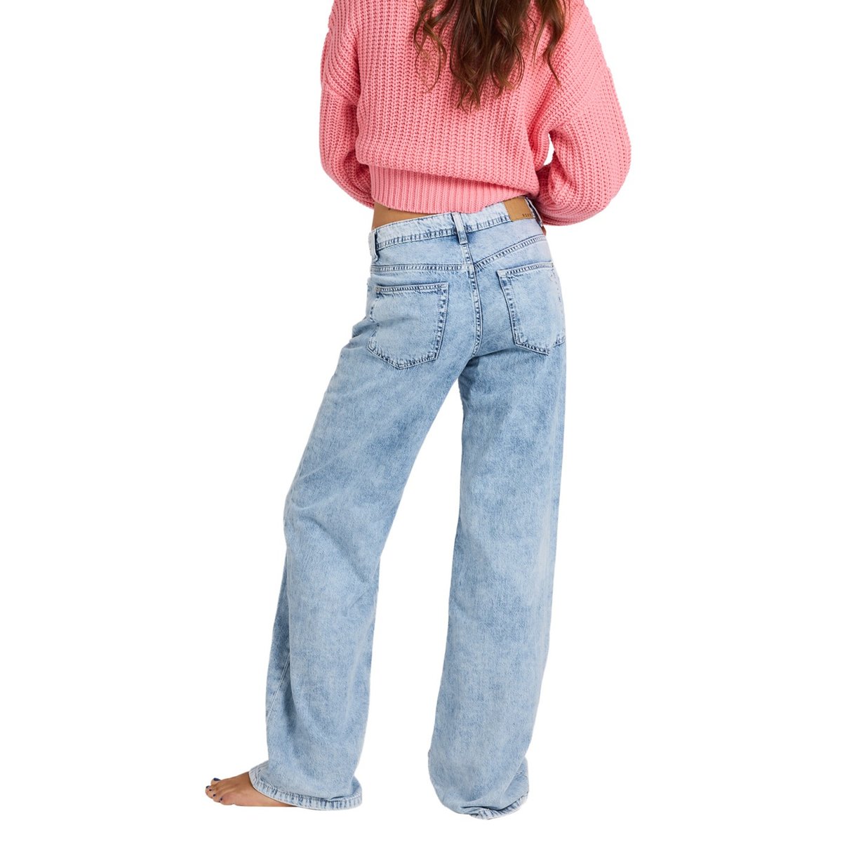 Jeans à coupe ample DAWN PATROL MID SUNBLEACHED. bleu sunbleached, ROXY