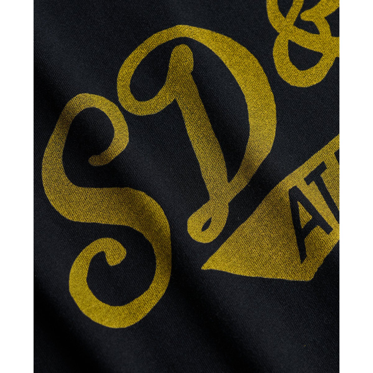 T-shirt Vintage Script noir, SUPERDRY
