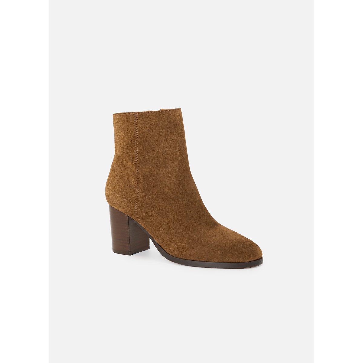 Boots À Talon en cuir ALI camel, MELLOW YELLOW