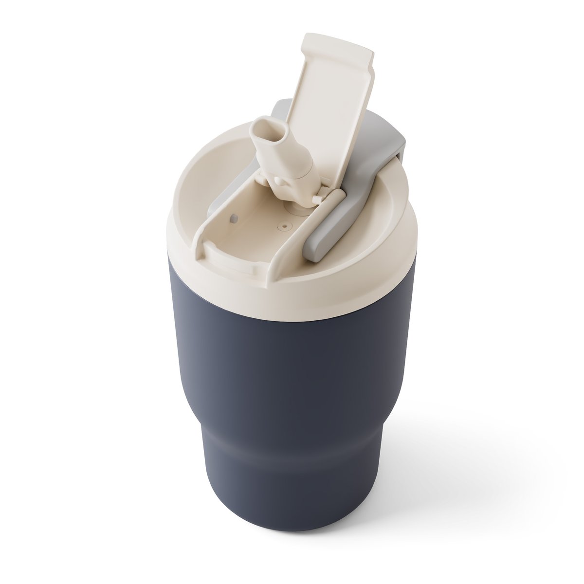 Mug isotherme avec paille 360ml, Travel Mug S bleu, MONBENTO