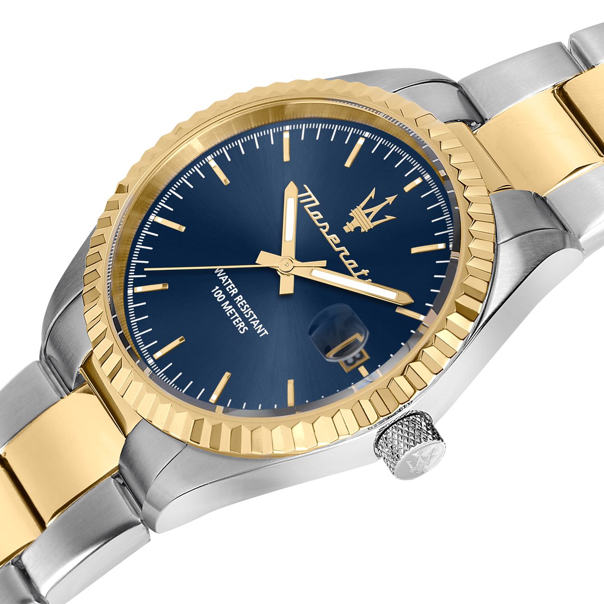 Montre Analogique  COMPETIZIONE argenté bleu argenté, MASERATI