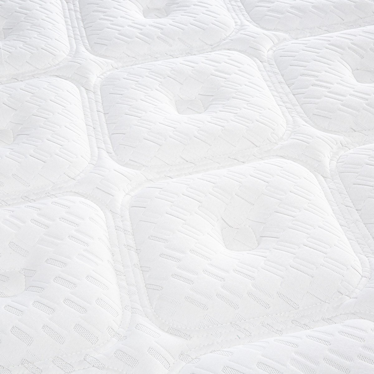 Ensemble Chenonceau 180x200 cm Matelas Mousse + Sommier Bois blanc, BELLECOUR