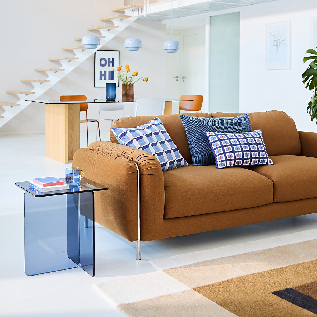 3-Sitzer-Sofa, Giorgia karamell, LA REDOUTE INTERIEURS
