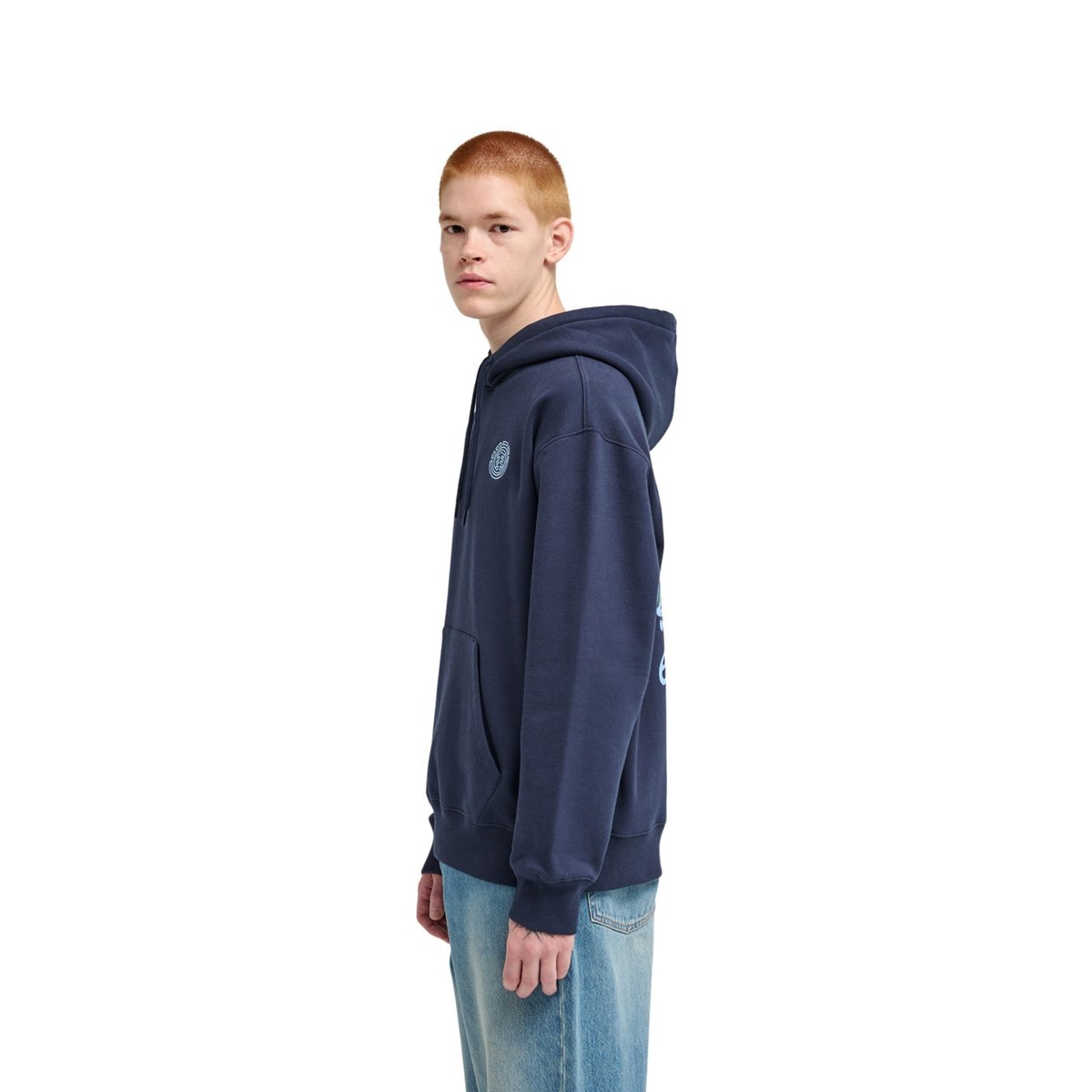 Sweat capuche WATCHING bleu eclipse navy, ELEMENT