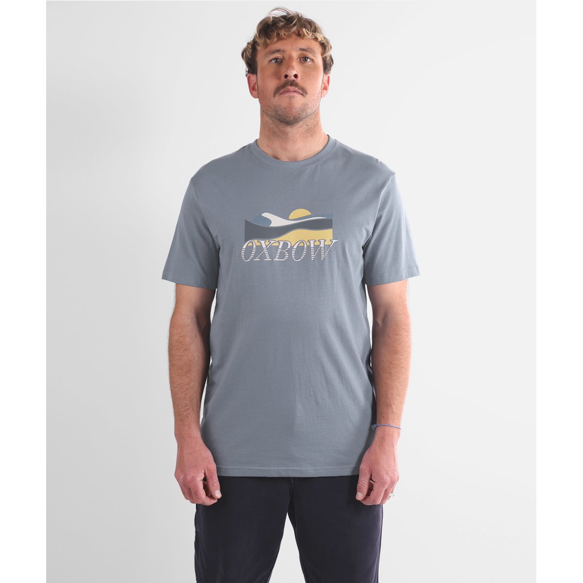 Tee-shirt manches courtes SCENIC faded blue, OXBOW