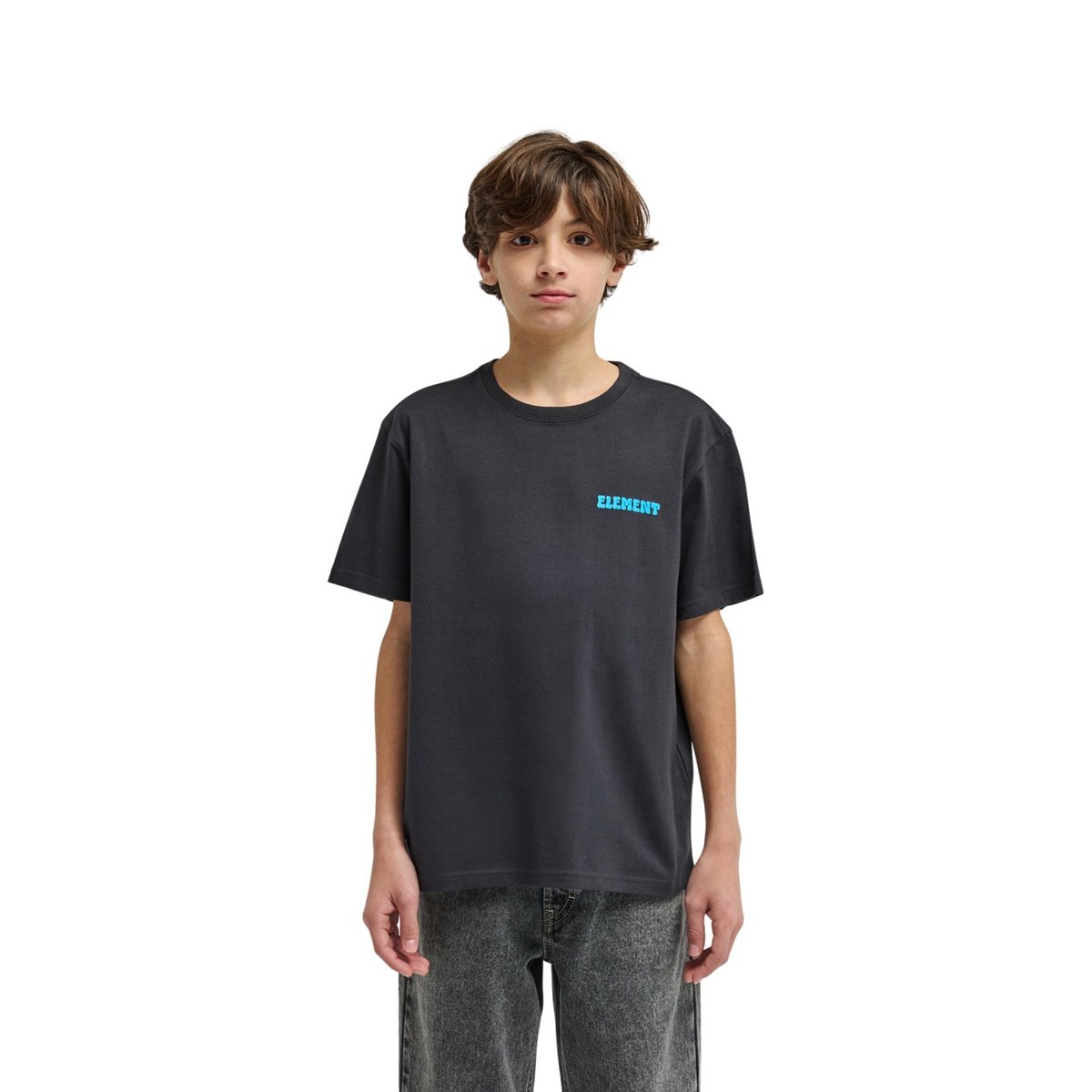 T-Shirt manches courtes PLEASURE noir off black, ELEMENT