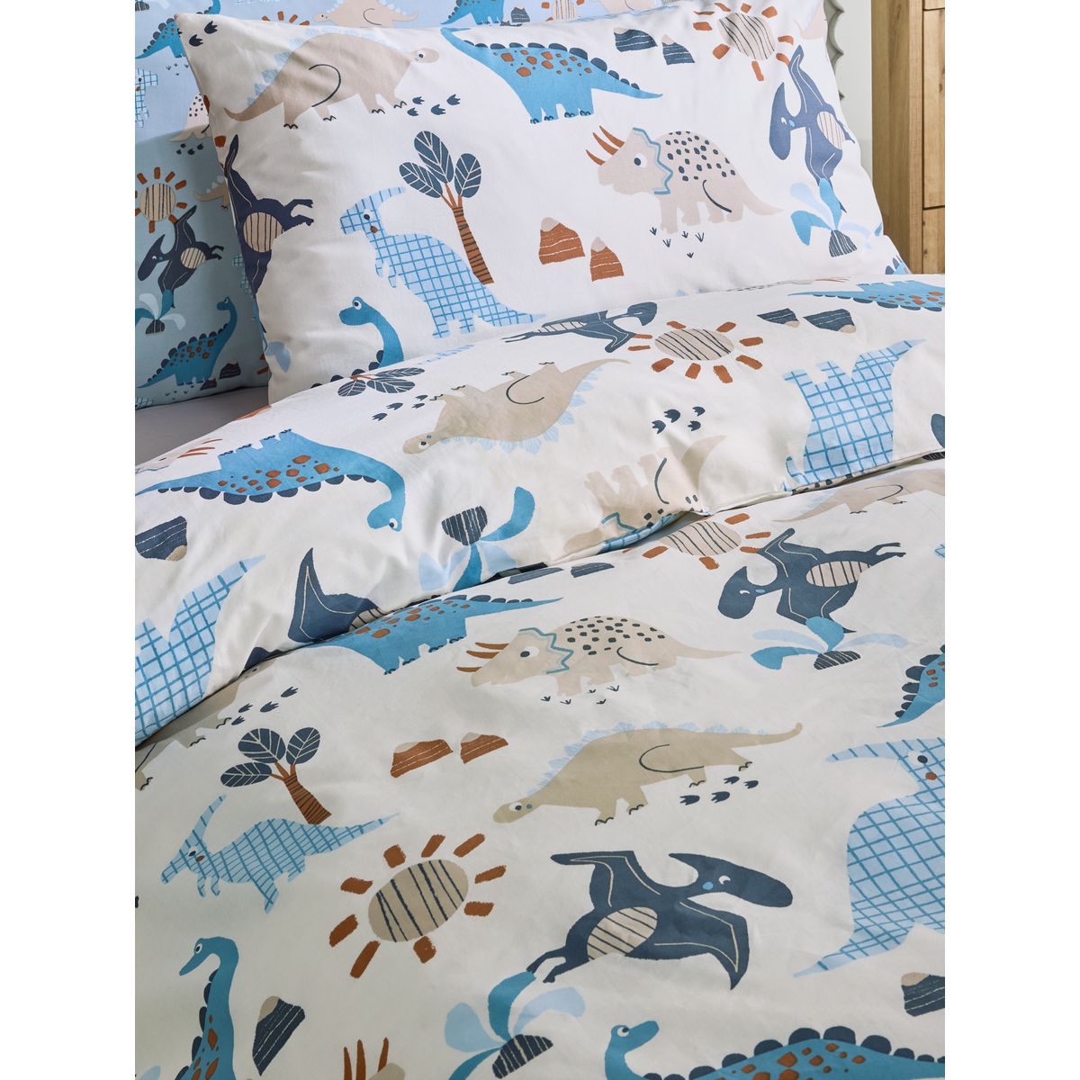 Housse de couette et taies, lot 2 bleu, NEXT