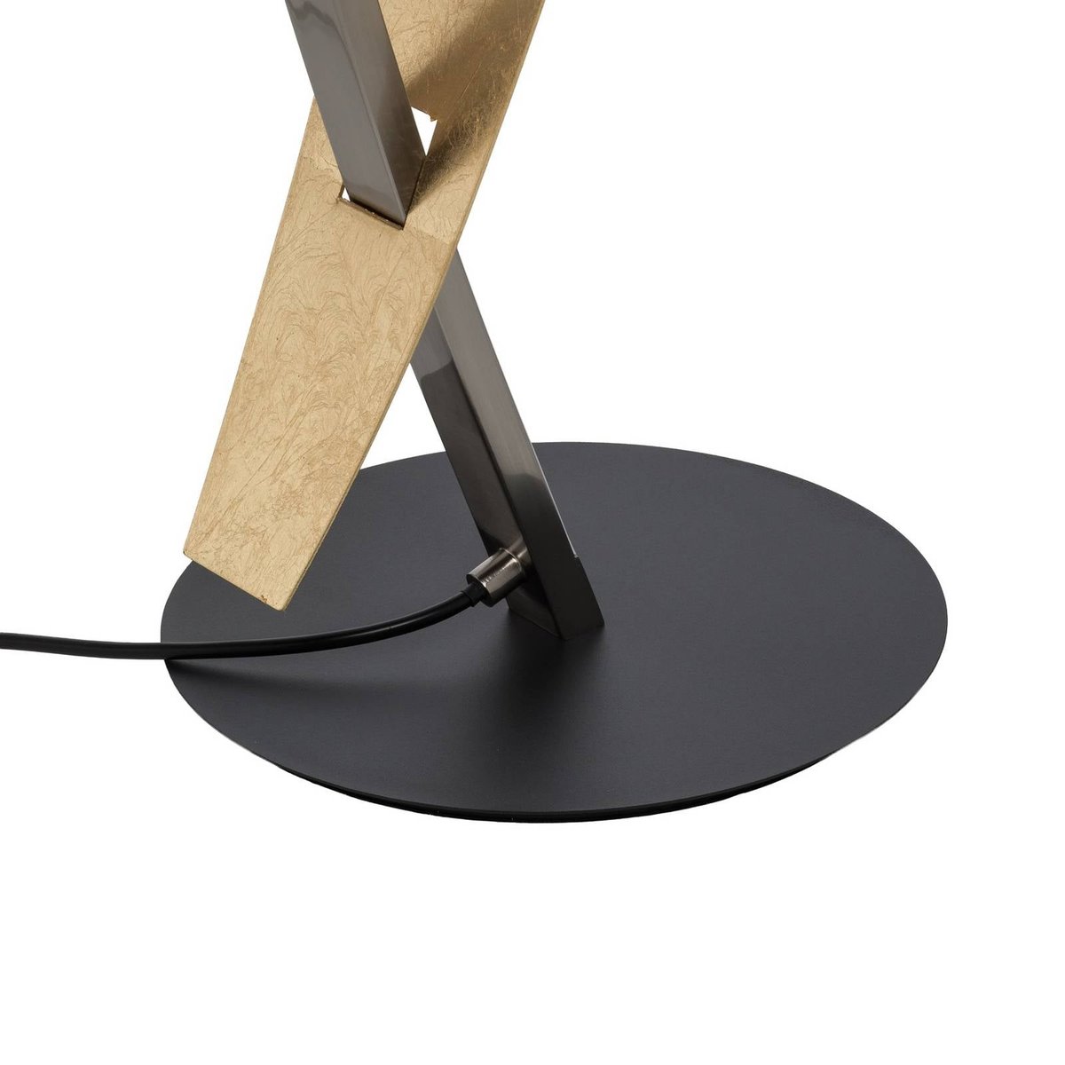 Lampadaire en métal moderneLED, Marija noir, or, argent, LUCANDE