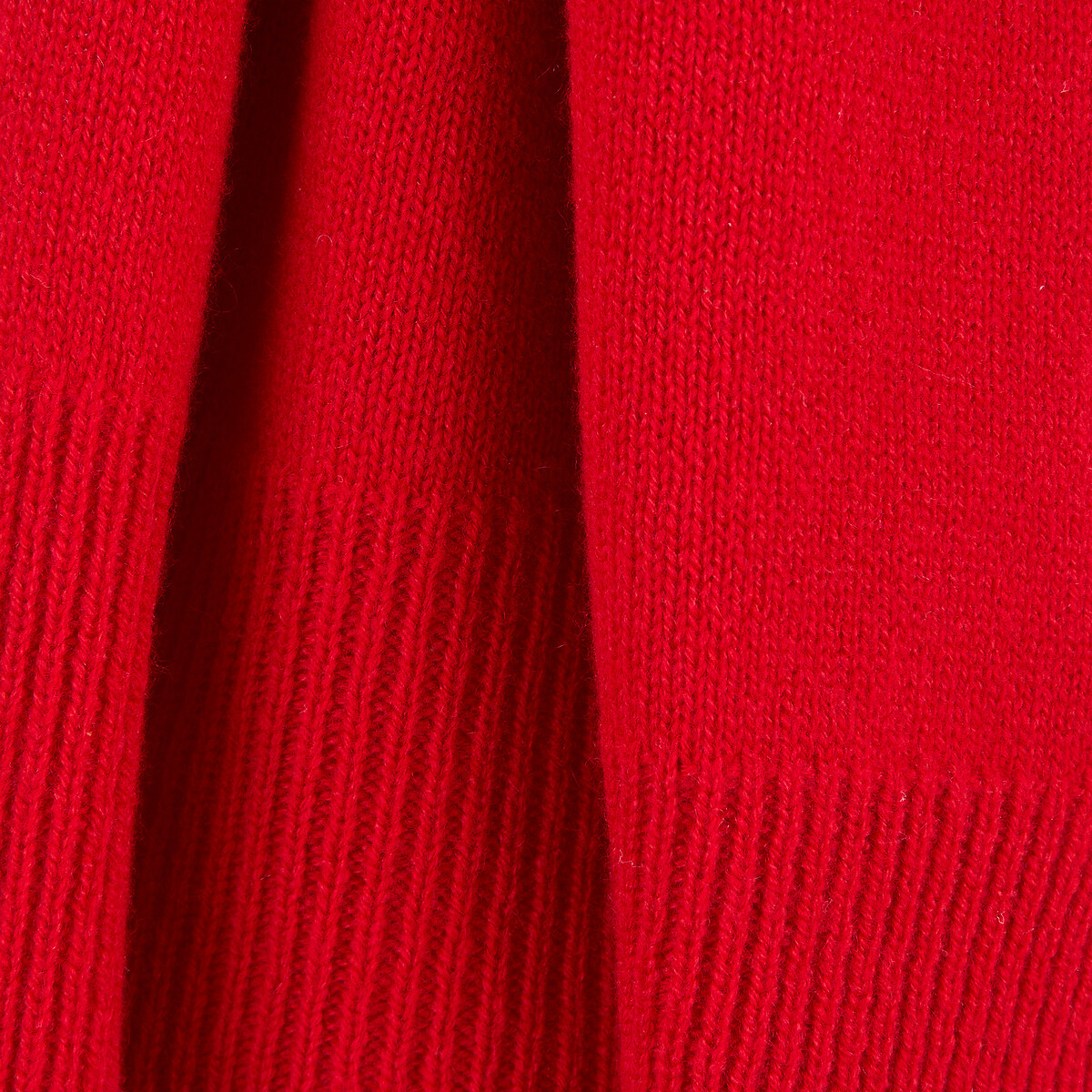 Echarpe laine et cachemire fabriquée en France rouge, LA REDOUTE COLLECTIONS