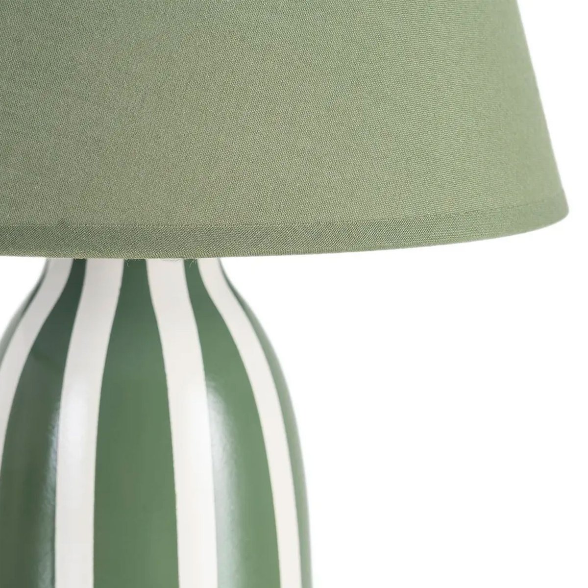 Lampe à poser céramique verte 22x22x30cm jaune, WADIGA