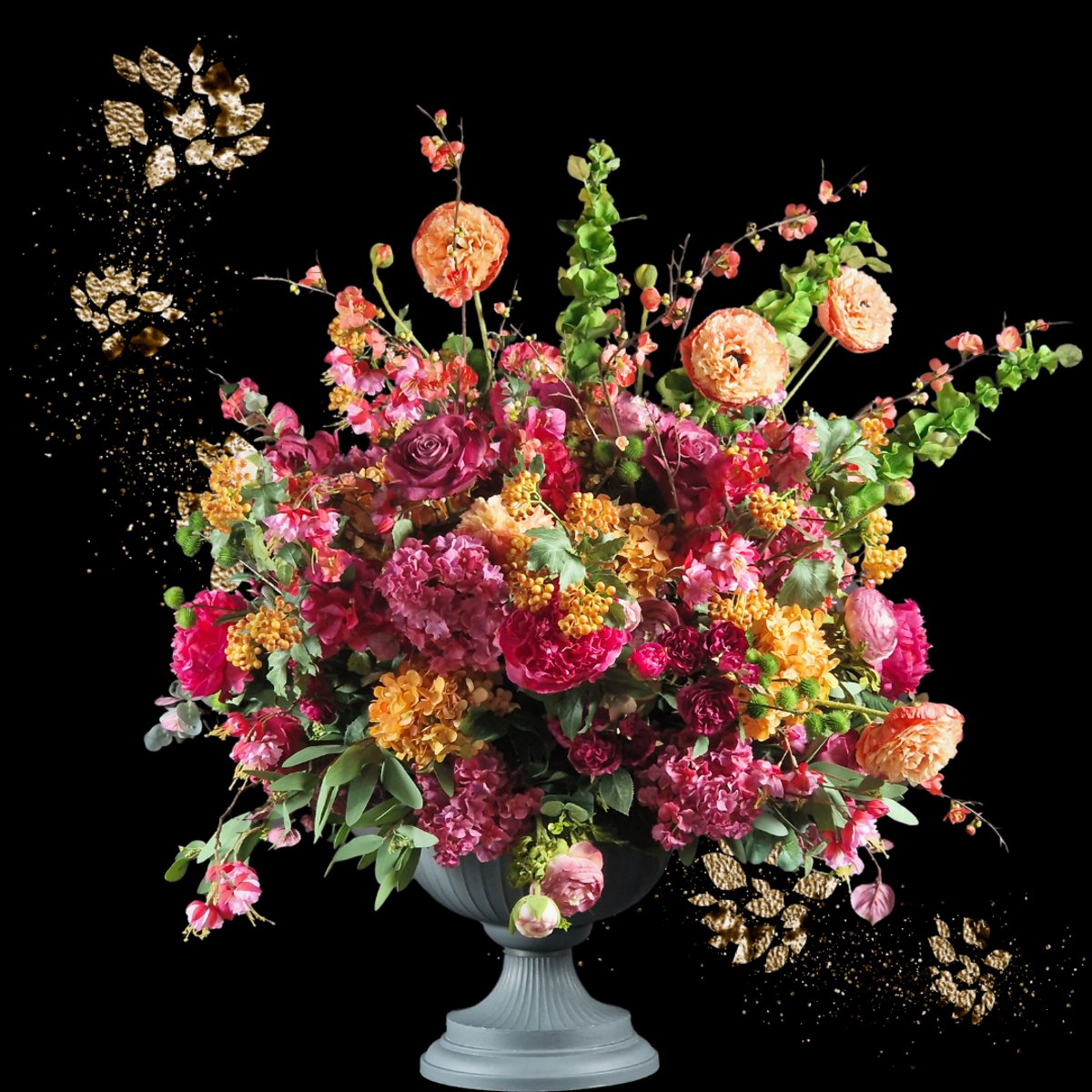 Tige de coquelicot artificielle H75 rose, SIA DECO