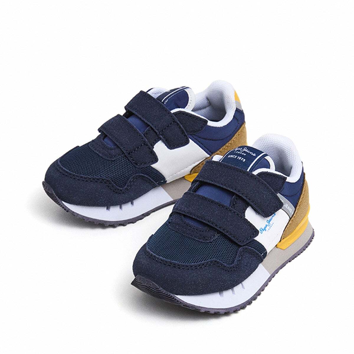 Baskets À Fermeture Velcro bleu marin, PEPE JEANS