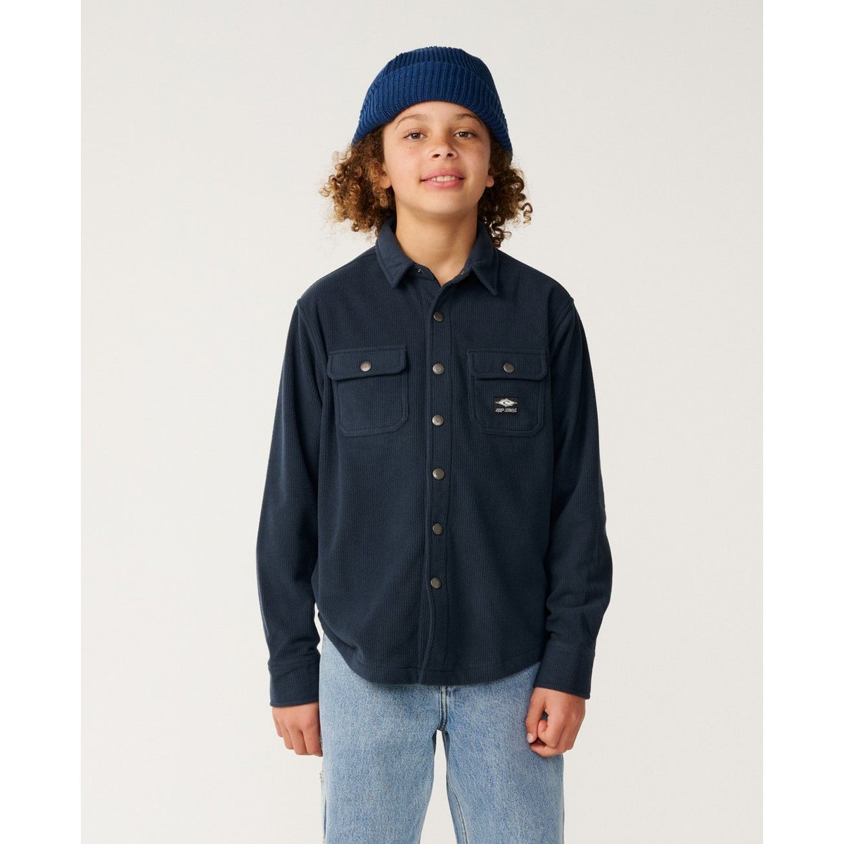 Chemise chaude enfant SESSIONS POLAR dark navy, RIP CURL