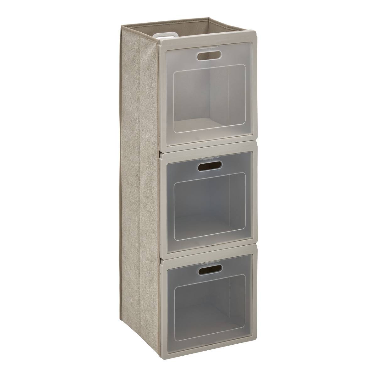 Rangement rectangulaire pliable CUBE'N DOOR beige, 5FIVE SIMPLY SMART