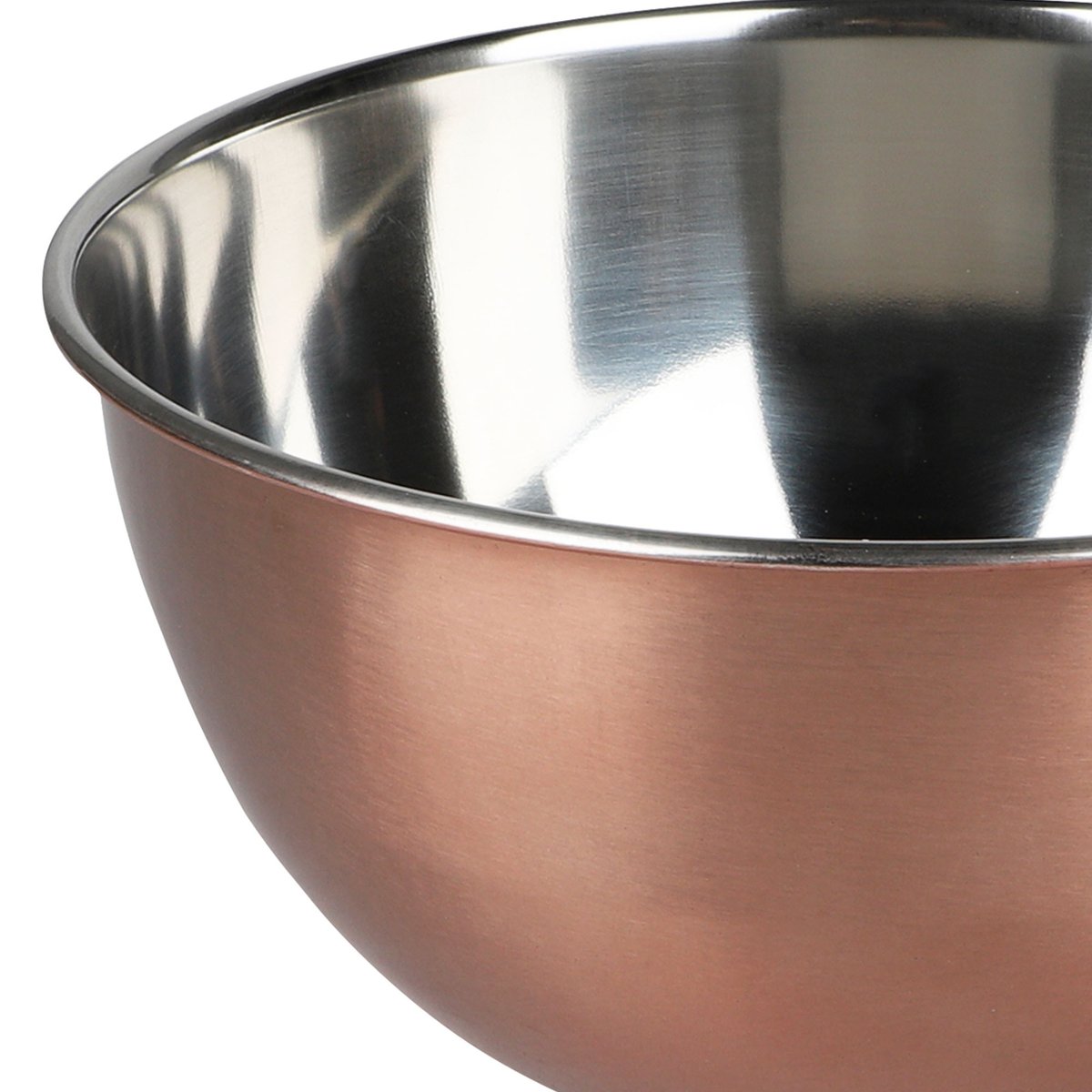 Saladier en inox doré rose 19x19x9.5cm doré, WADIGA