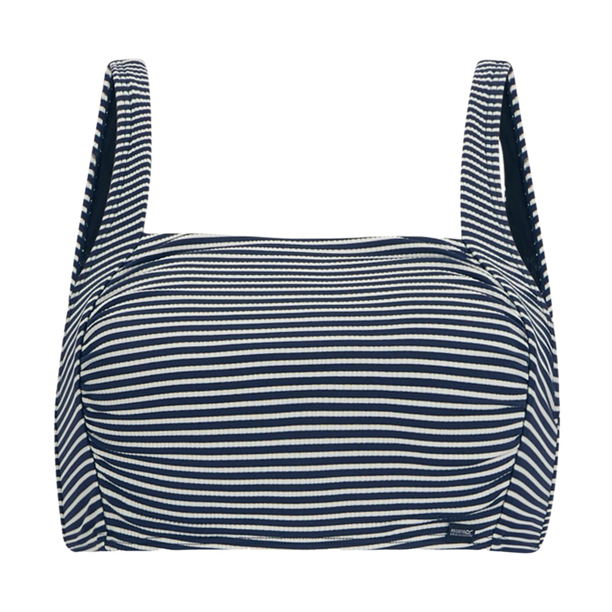 Haut de maillot de bain motif/style à rayures LORIA bleu marine / blanc, REGATTA