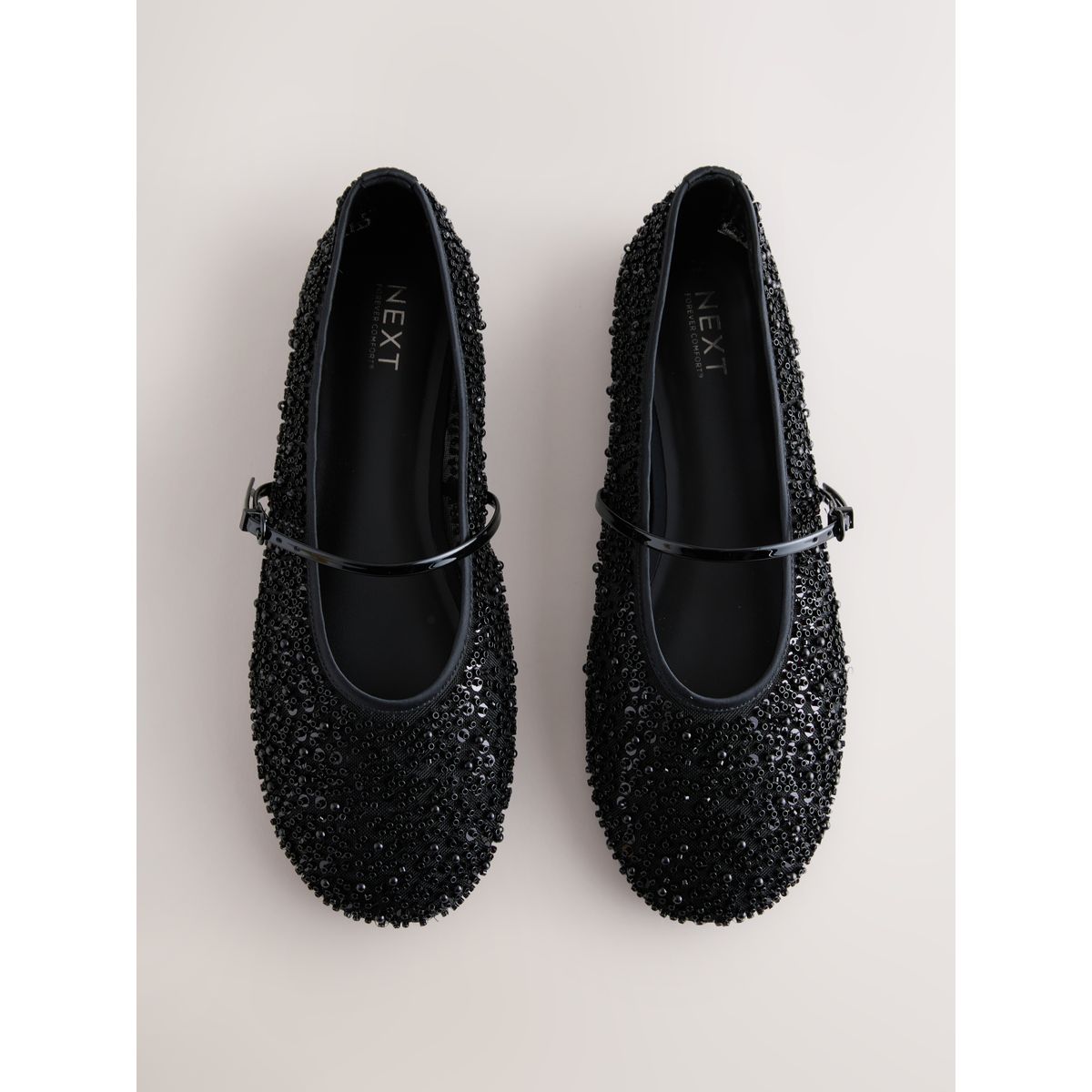Babies ornées de perles forever comfort® noir, NEXT