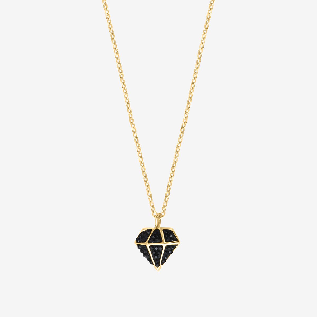 Collier doré jet diams - casino noir, CAROLINE NAJMAN