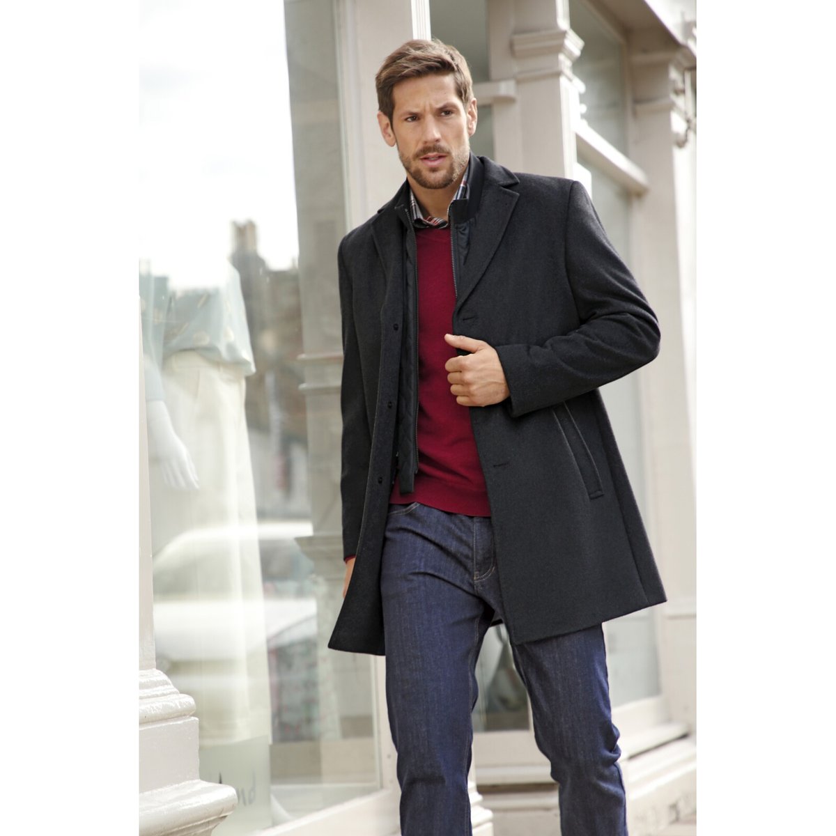 Manteau UNSKA anthracite, JAN VANDERSTORM