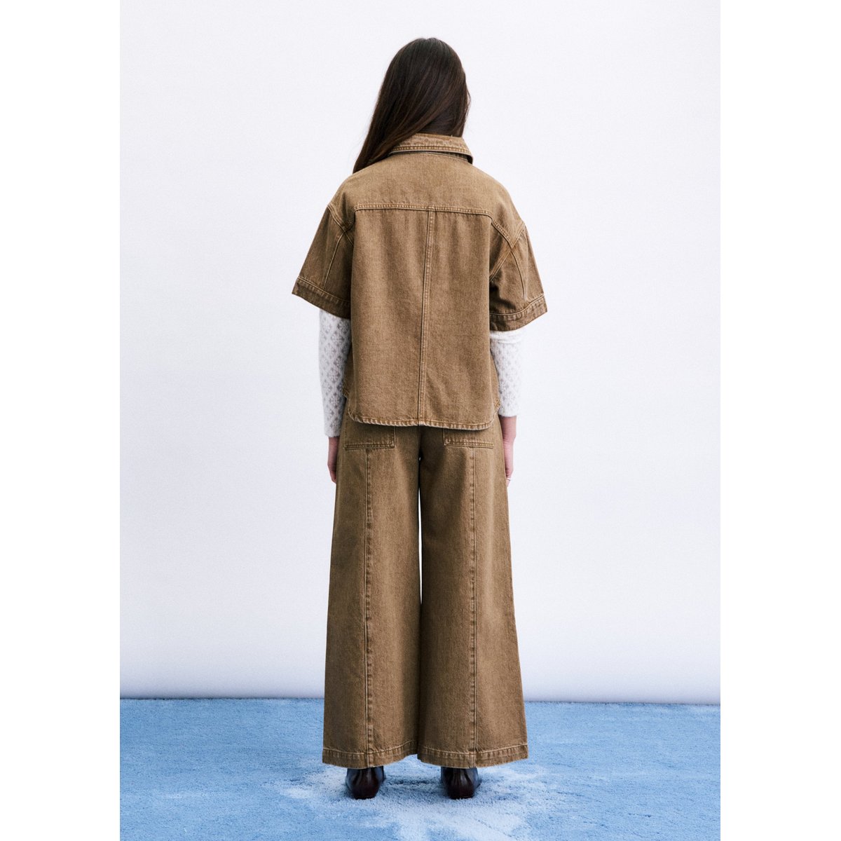Chemise Inari en coton INARI marron glace, FRNCH