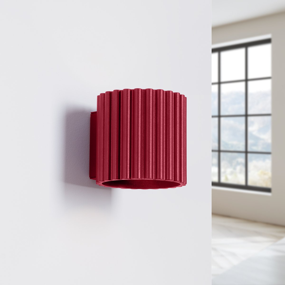 Applique Aluminium Bourgogne G9 1 Aura couleur unique, EDEN