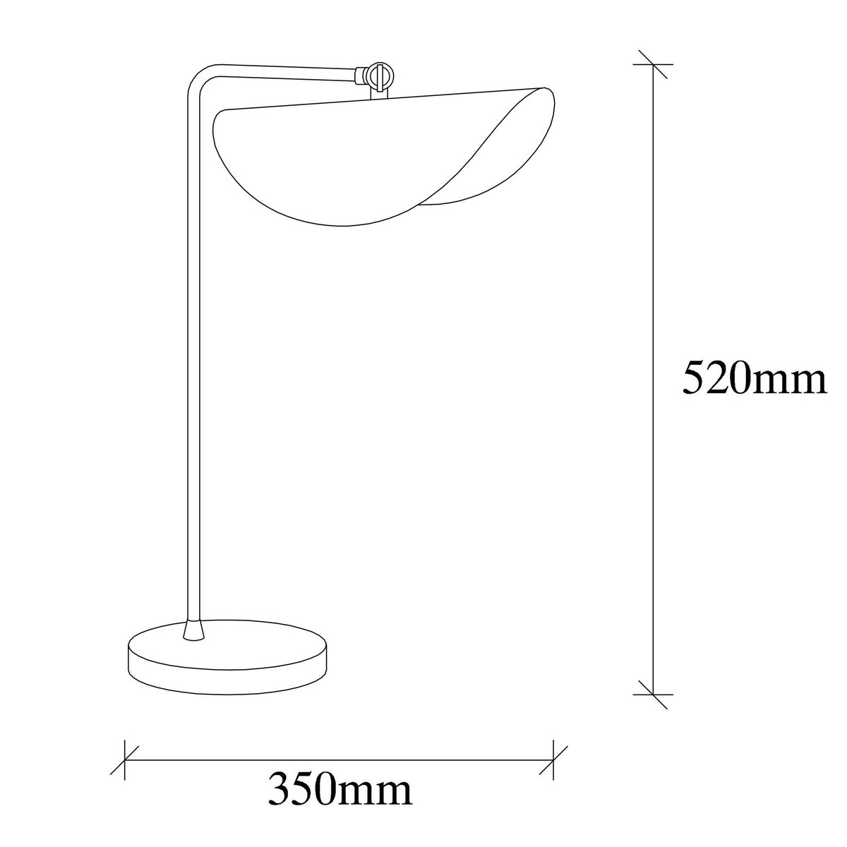 Lampe de table moderne blanche, abat-jour galbé SINOP blanc, PIER IMPORT