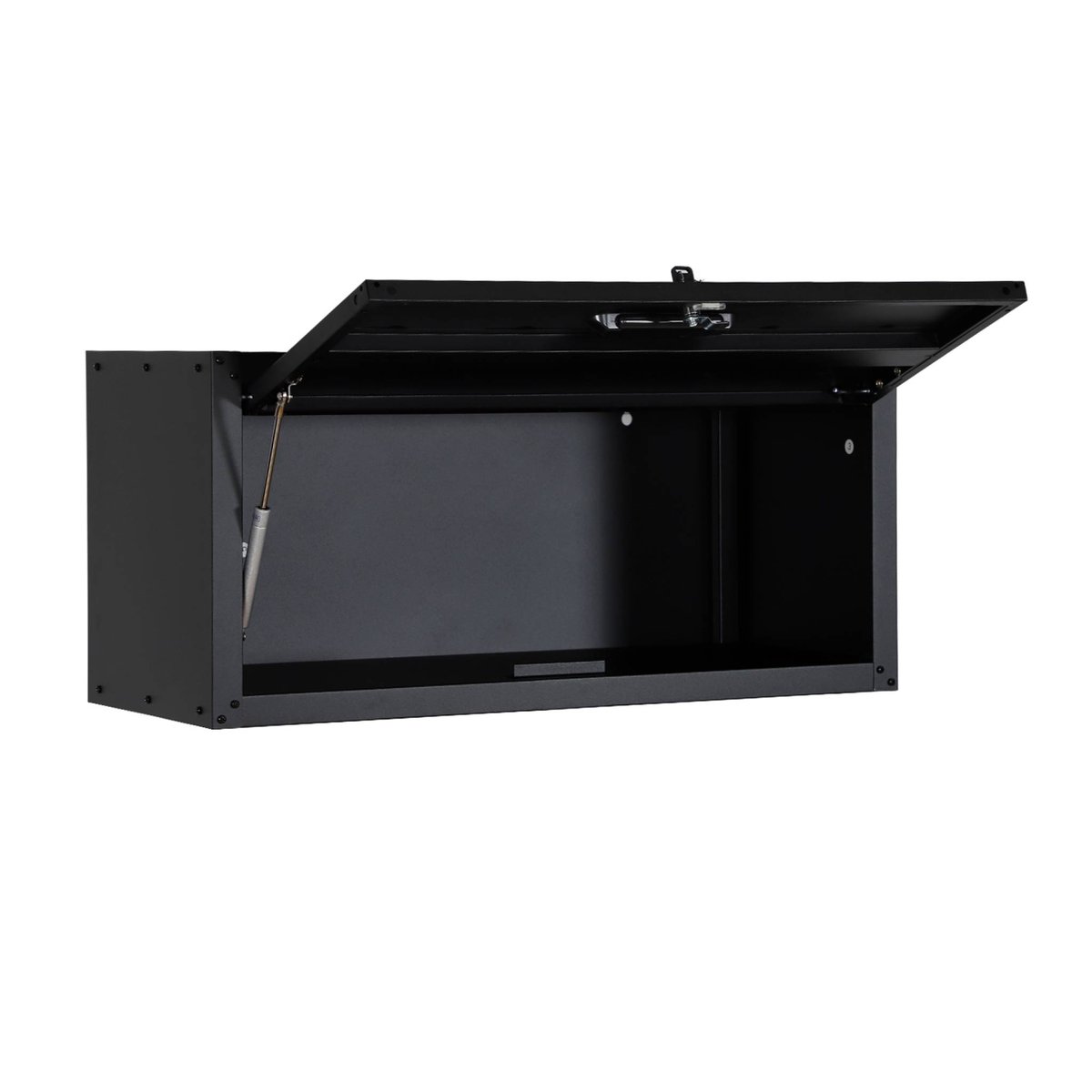Lot de 2 meubles hauts de rangement pour garage BOBBY noir, SWEEEK