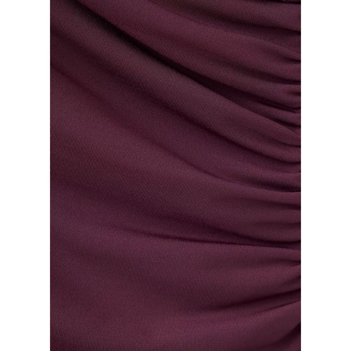 Body asymétrique encolure lie de vin, MANGO