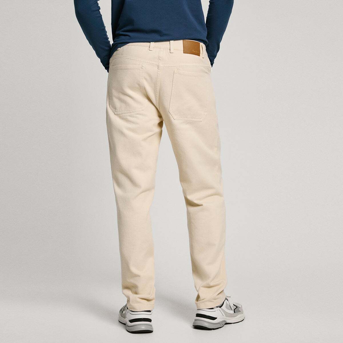 Pantalon Coupe Regular 5 Poches blanc ivoire, PEPE JEANS