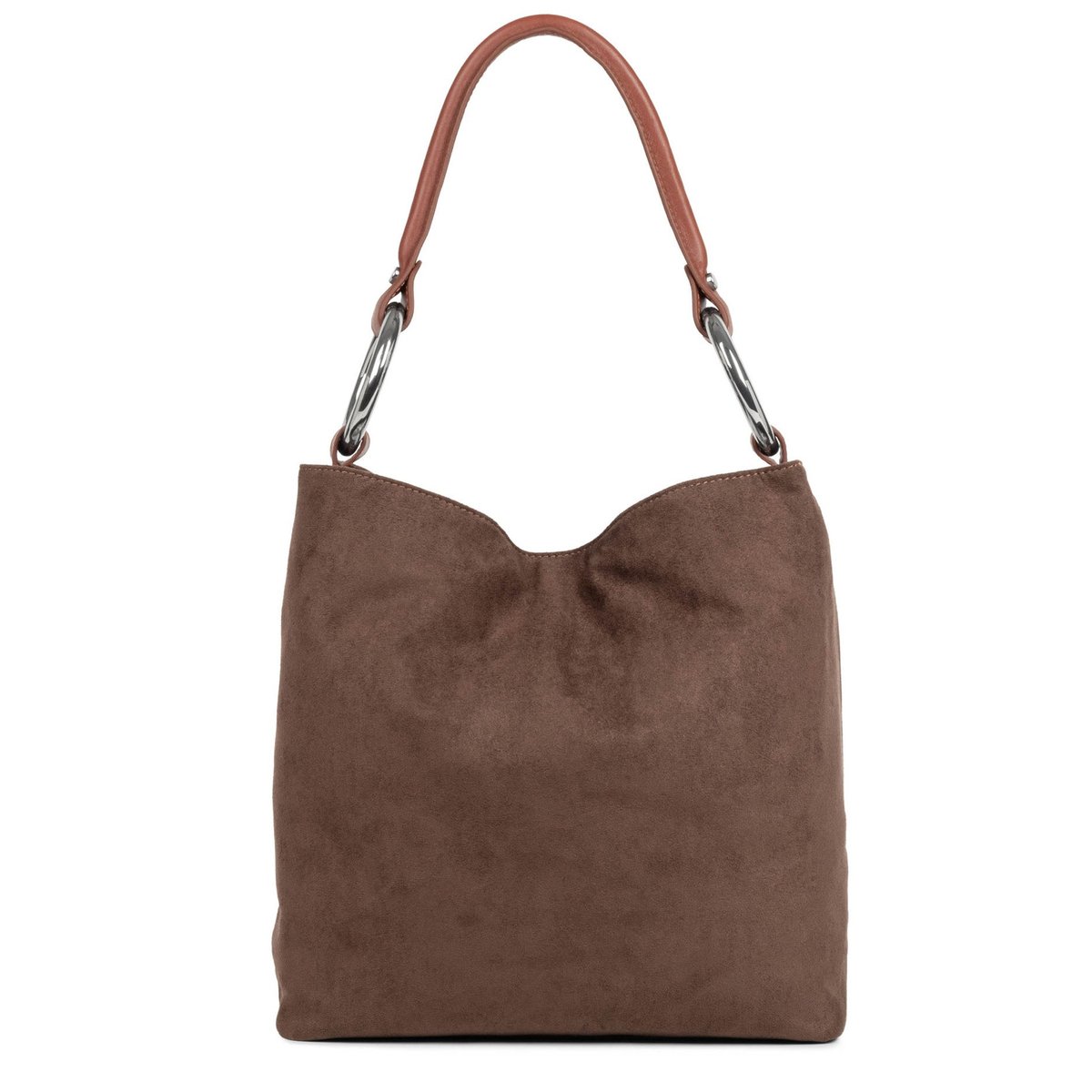 Sac Seau HANDLE SUÉDINE marron, SEQUOIA
