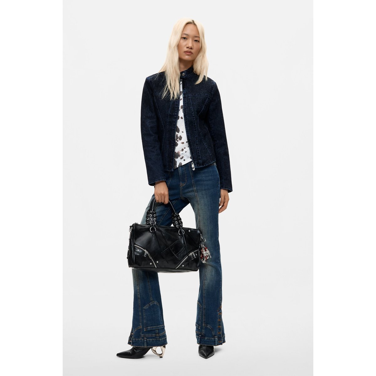 Blouson 100 % coton noir, DESIGUAL