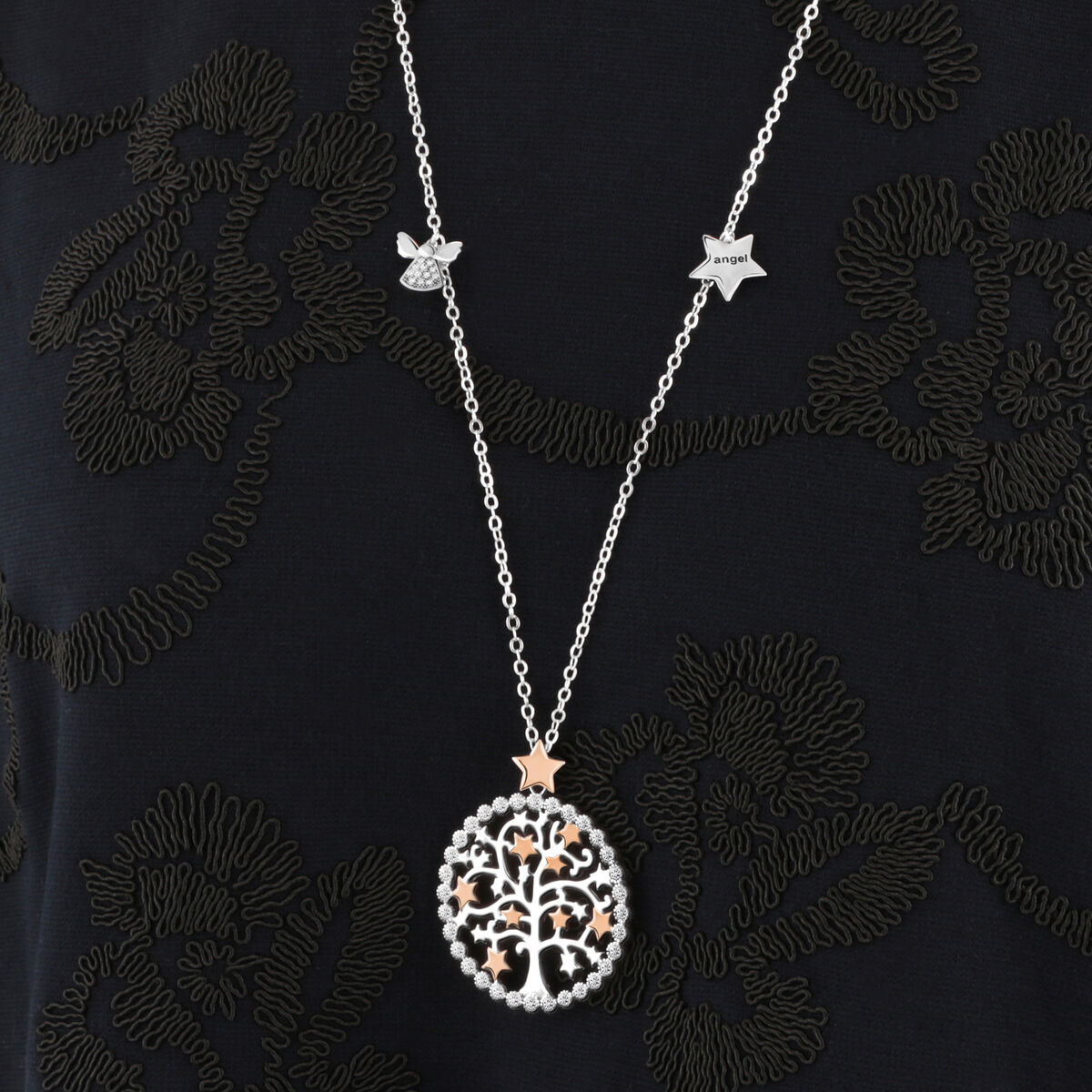 Collier en laiton VITA argent, BLUESPIRIT