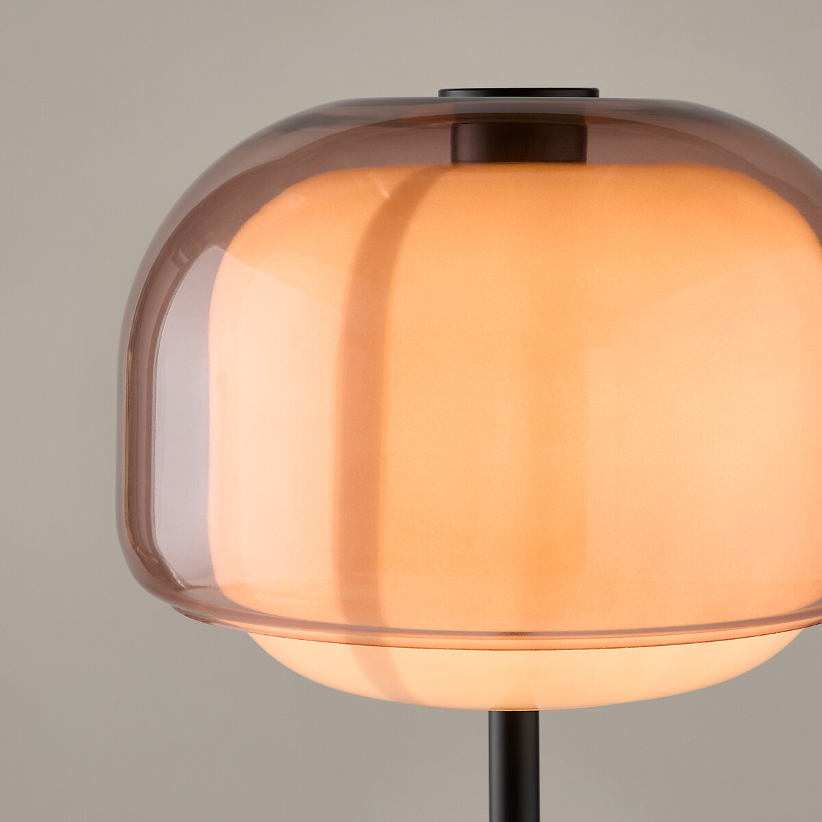 Kinoko floor lamp in coloured glass nude, LA REDOUTE INTERIEURS