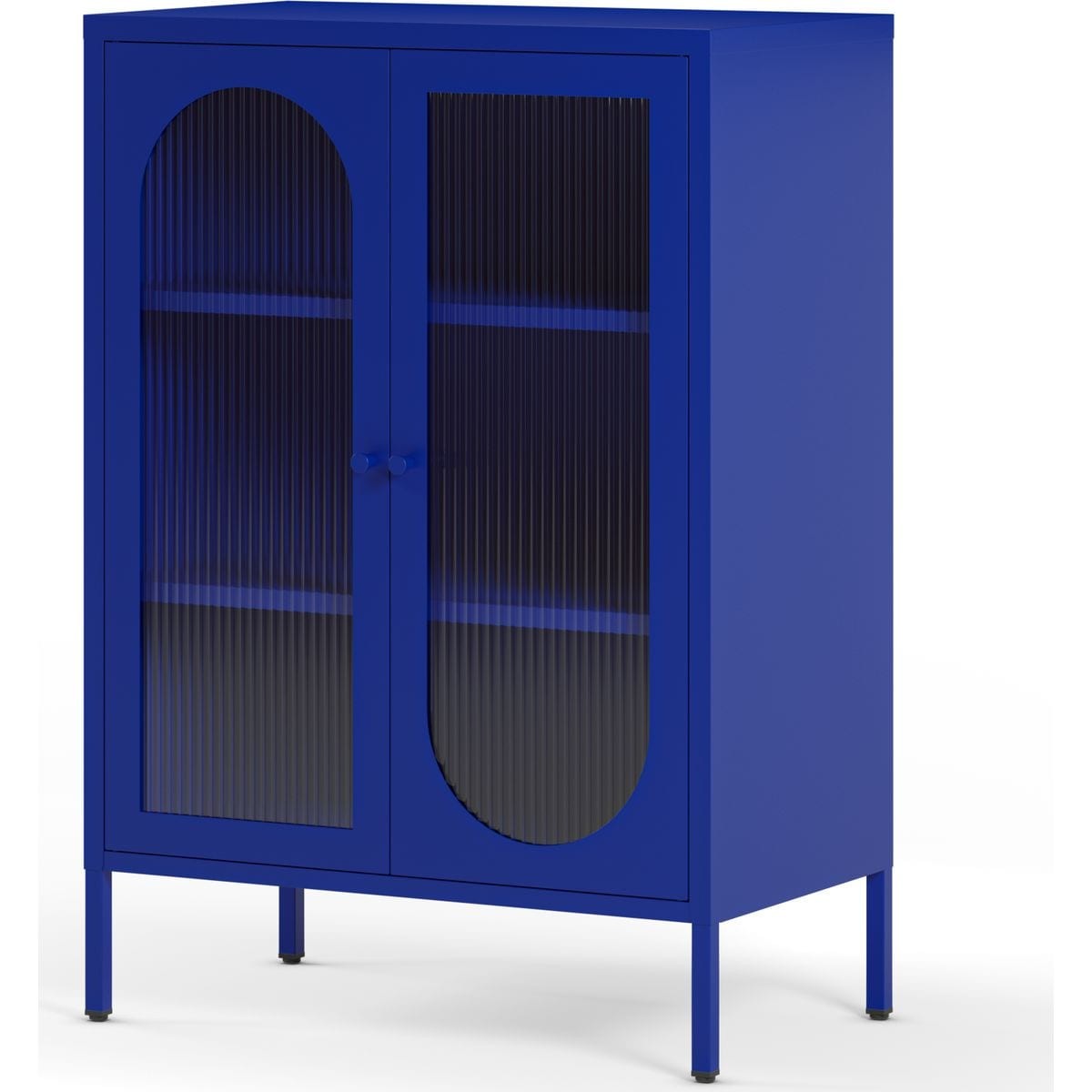 Buffet 2 portes en métal - YSIA bleu électrique, HOMIFAB